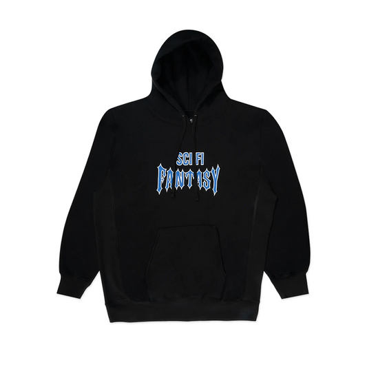 Sci-Fi Fantasy Biker Logo Hoodie - Black