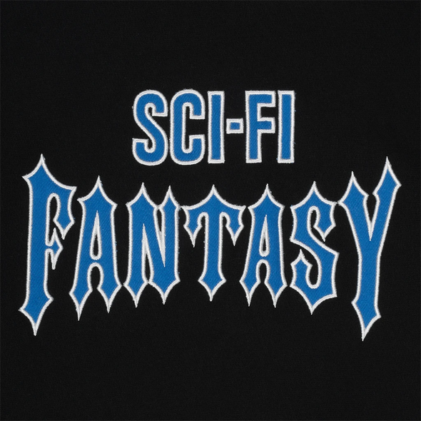 Sci-Fi Fantasy Biker Logo Hoodie - Black