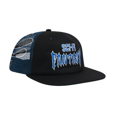 Sci-Fi Fantasy Biker Logo Hat - Black