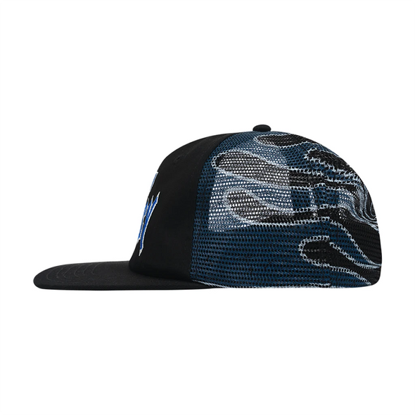 Sci-Fi Fantasy Biker Logo Hat - Black