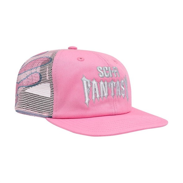 Sci-Fi Fantasy Biker Logo Hat - Pink