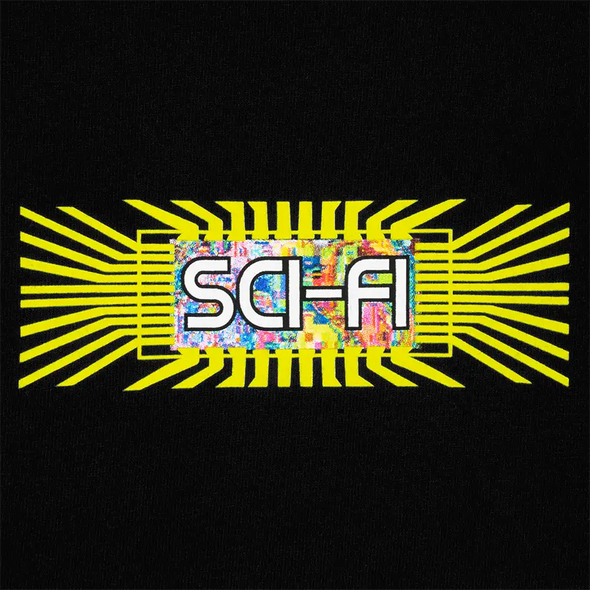 Sci-Fi Fantasy Chip Tee Shirt - Black