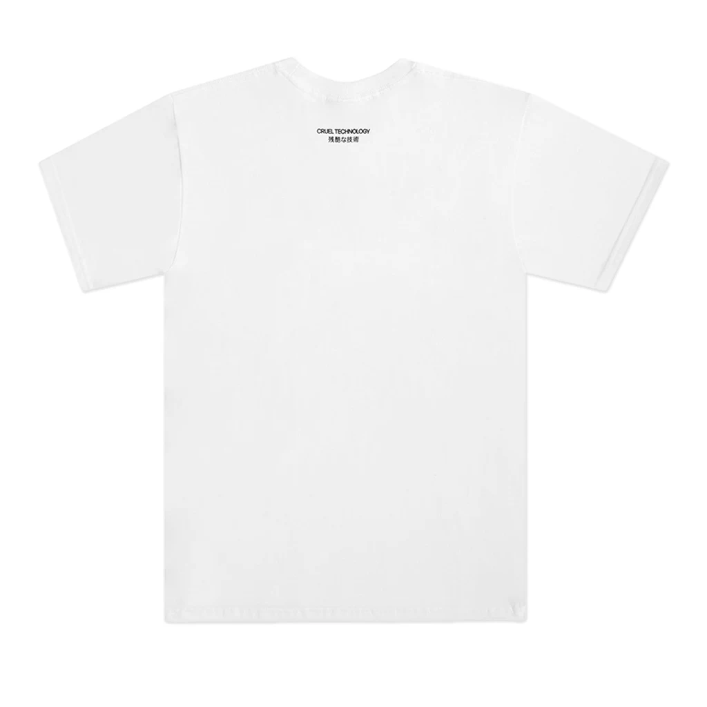 Sci-Fi Fantasy Cruel Technology Tee Shirt - White