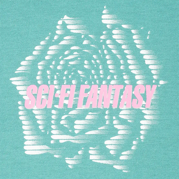 Sci-Fi Fantasy Rose Tee Shirt - Sea Foam