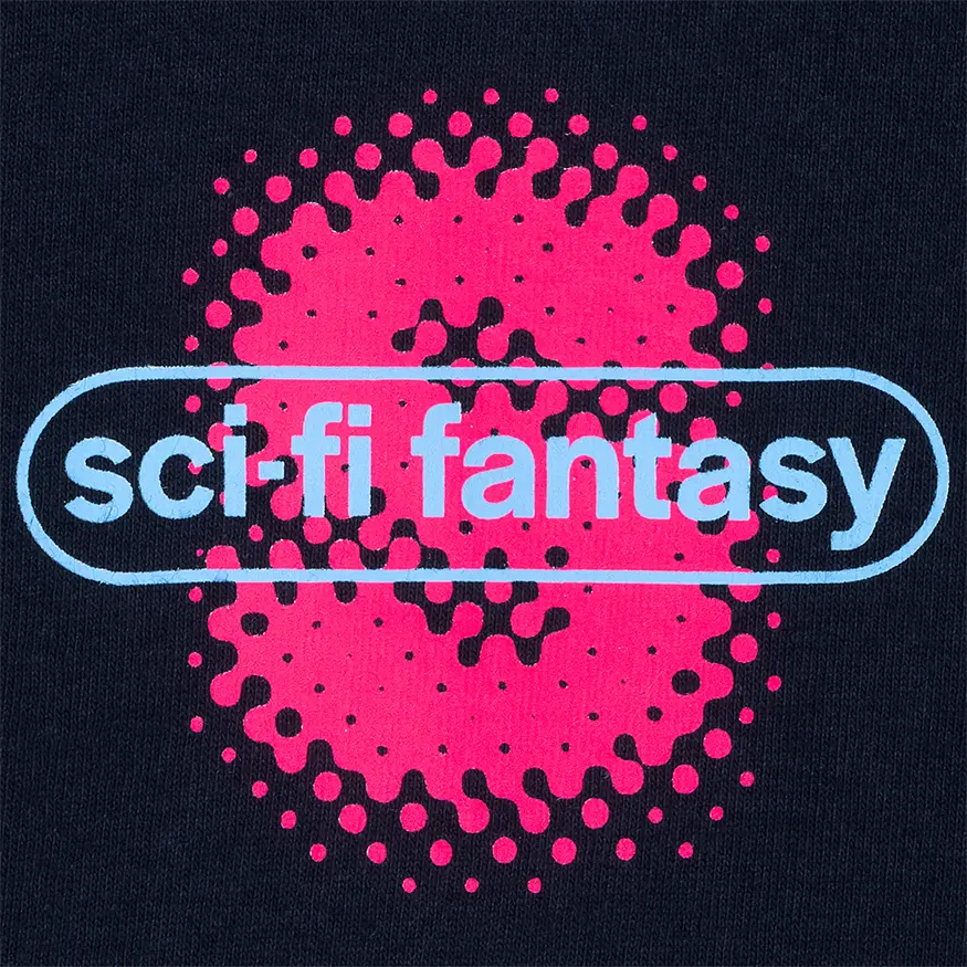 Sci-Fi Fantasy Spotty Tee Shirt - Navy