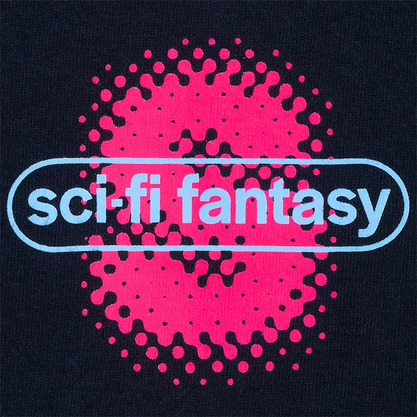 Sci-Fi Fantasy Spotty Tee Shirt - Navy