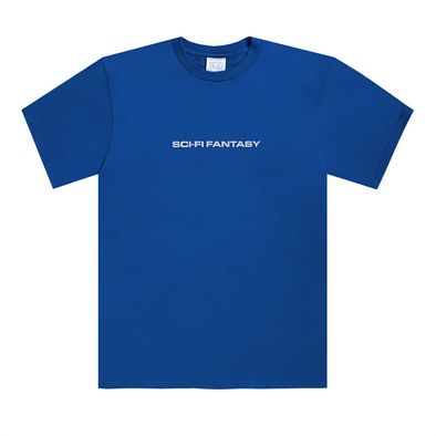 Sci-Fi Fantasy Textured Logo Tee Shirt - Royal