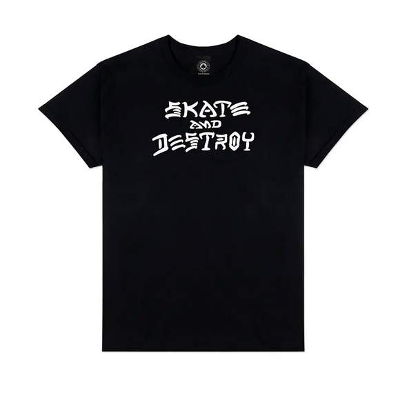 Thrasher Magazine Skate And Destroy Tee Shirt - Black