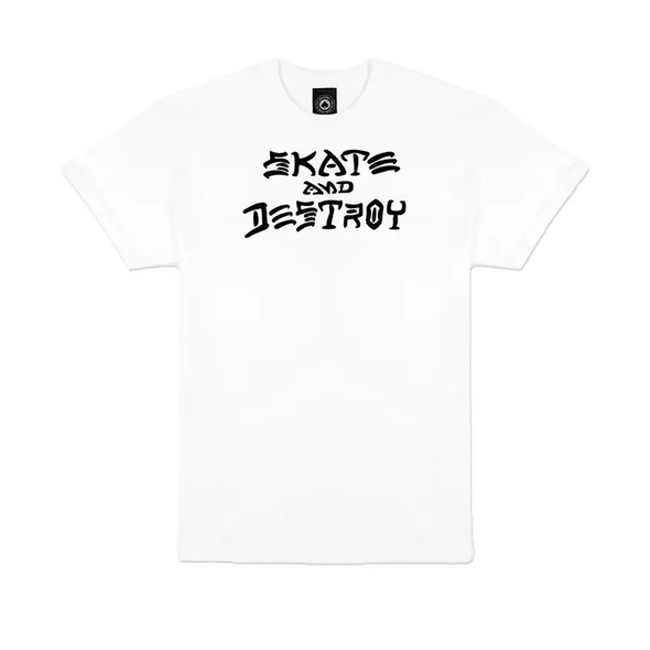 Camiseta Thrasher Magazine Skate And Destroy - Blanco