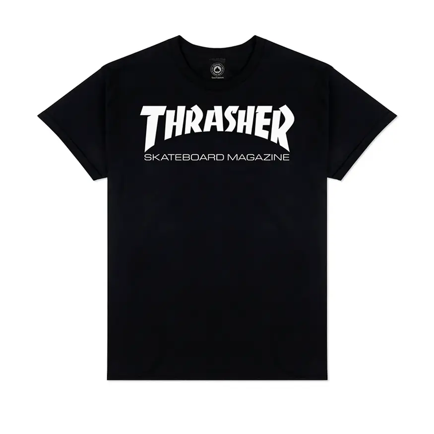 Thrasher Magazine Skate Mag Logo Tee Shirt - Black