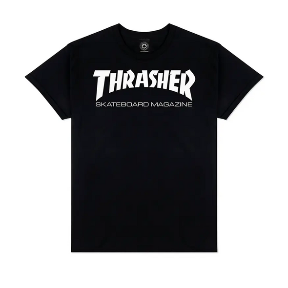 Camiseta Thrasher Magazine Skate Mag Logo - Negro