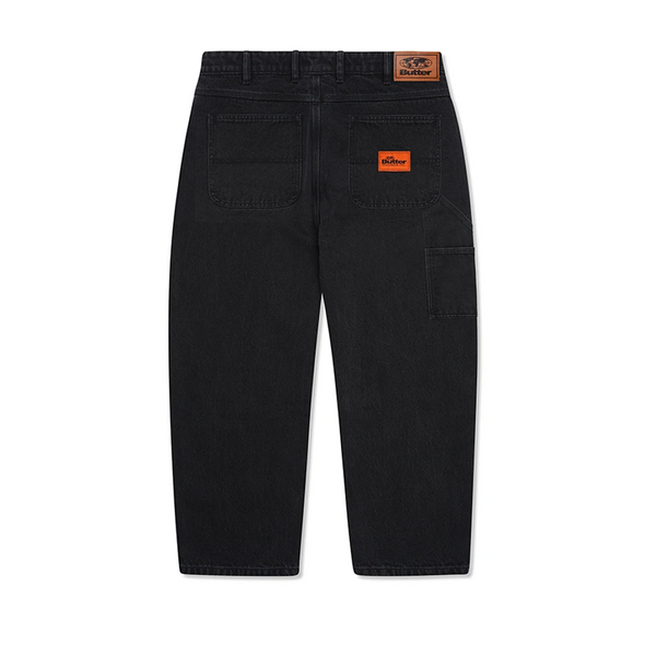 Butter Goods Santosuosso Double Knee Denim Pants - Washed Black