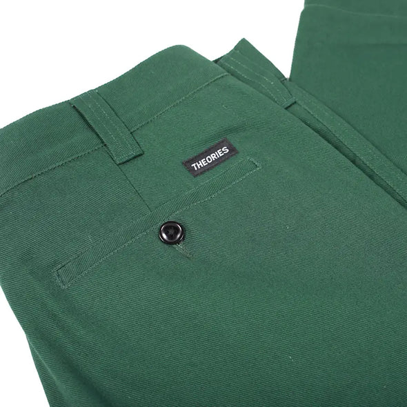 Theories Stamp Work Pants - Forest Green