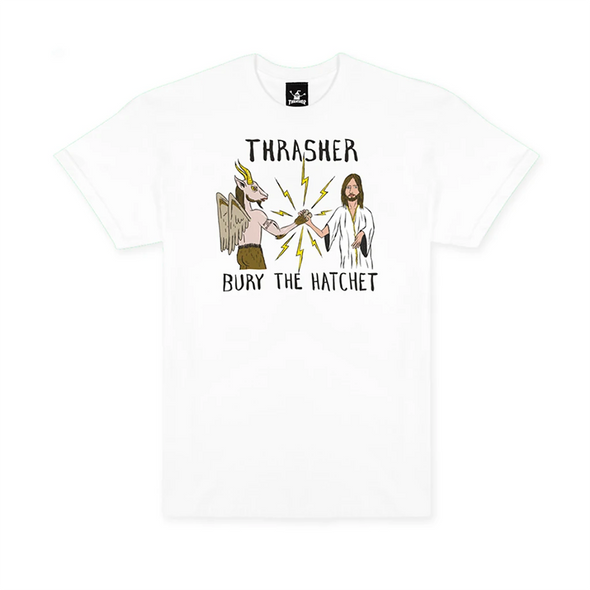 Thrasher Magazine x Toy Machine B.T.H. Tee Shirt - White