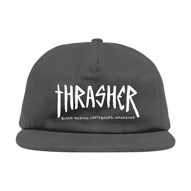 Thrasher Magazine x Toy Machine Scratch Hat - Charcoal