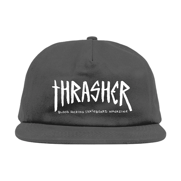 Thrasher Magazine x Toy Machine Scratch Hat - Charcoal