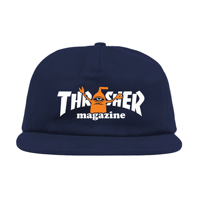 Thrasher Magazine x Toy Machine Sect Hat - Navy