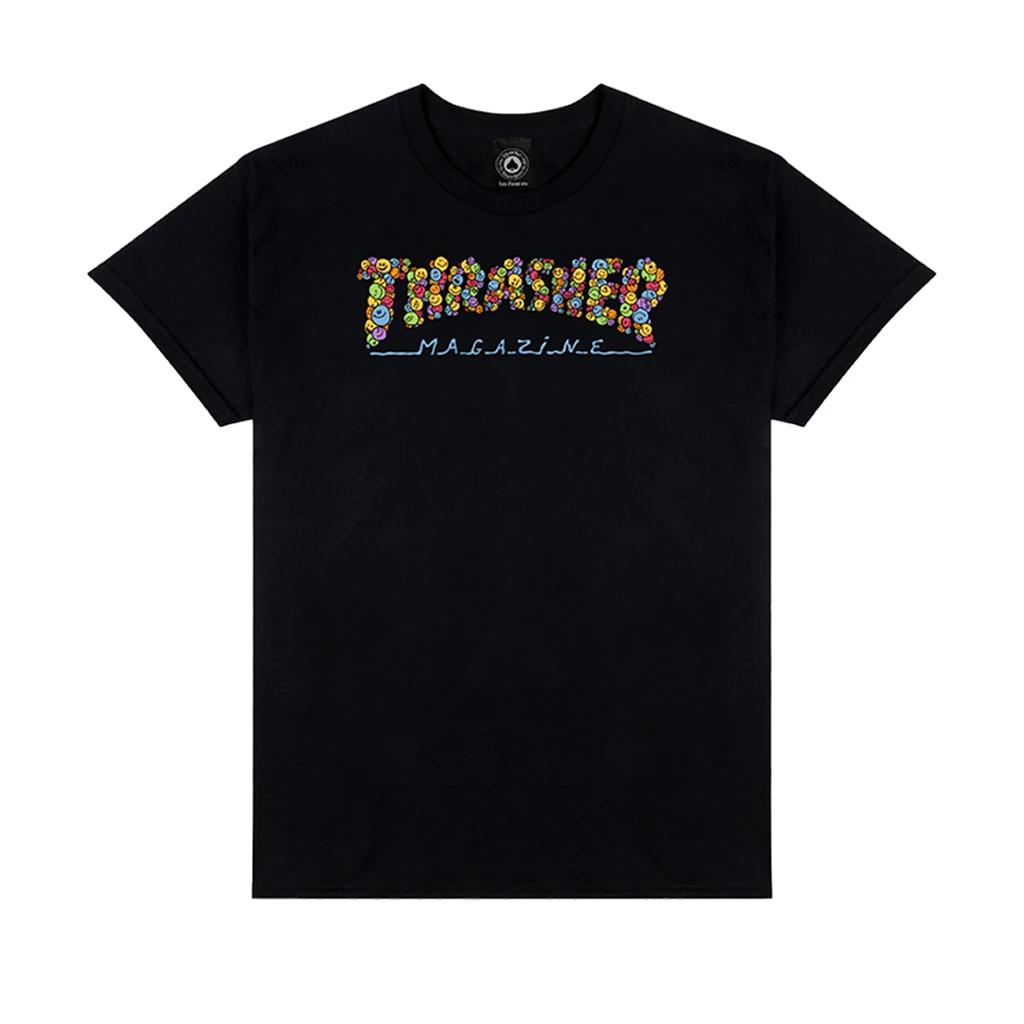 Thrasher Magazine Smile Logo Tee Shirt - Black