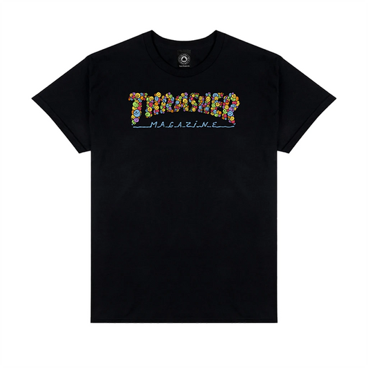 Thrasher Magazine Smile Logo Tee Shirt - Black