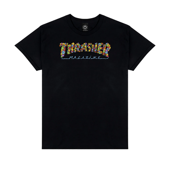 Thrasher Magazine Smile Logo Tee Shirt - Black