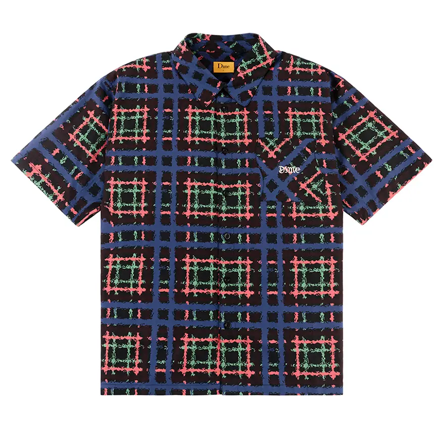 Dime MTL Resort Plaid Shirt - Midnight