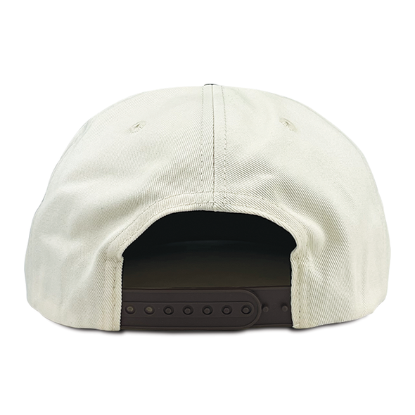 Towers Stacked Snapback Hat - Cream Brown