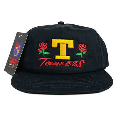 Towers State Snapback Hat - Black
