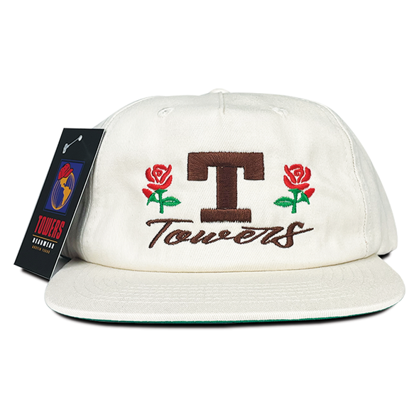 Towers State Snapback Hat - Cream