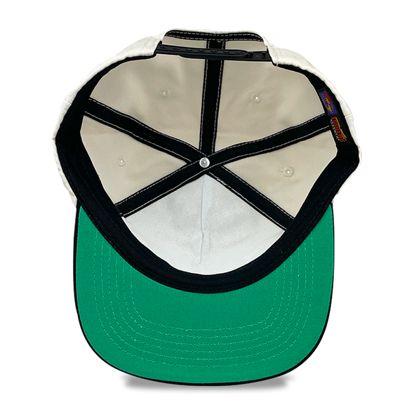Towers Stacked Snapback Hat - Cream/Black