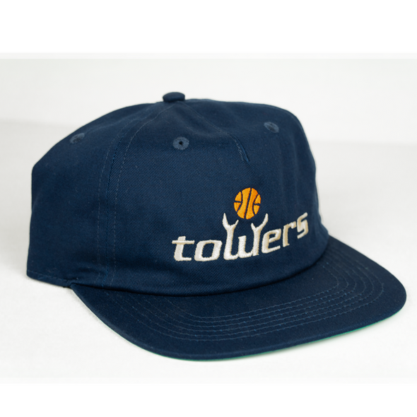 Towers Crossover Snapback Hat- Navy