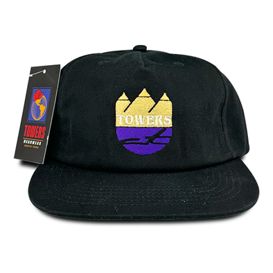 Towers King Snapback Hat- Black