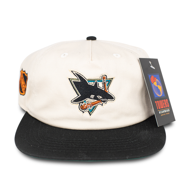 Towers Sharks Hat - Cream Black