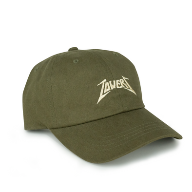 Towers Metal Strap Back Hat - Olive