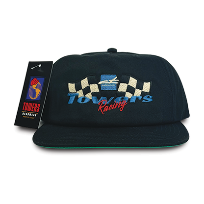 Towers Raceway Snapback Hat- Black