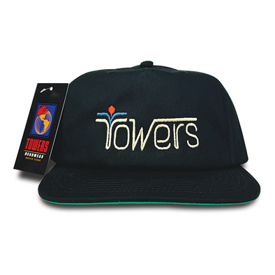 Towers Sets Snapback Hat- Black