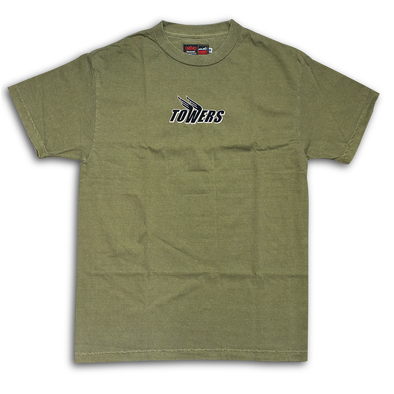 Towers Wings Tee - Acid Green