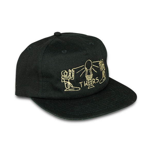 Towers Stairway Snapback Hat- Black