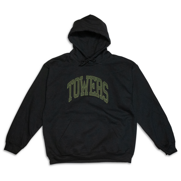 Towers Chain Hoody - Black