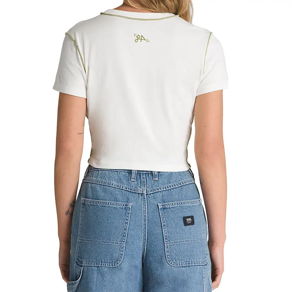 Camiseta corta Vans x Lizzie Armanto SS para mujer - Marshmallow
