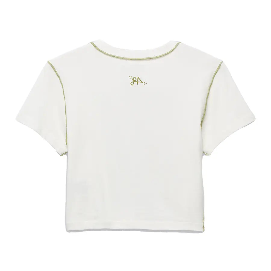 Vans Women\'s x Lizzie – Skateshop Comply Shirt Crop Marshmallow Armanto No SS 