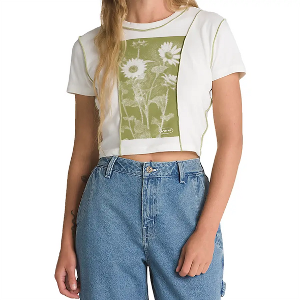Camiseta corta Vans x Lizzie Armanto SS para mujer - Marshmallow