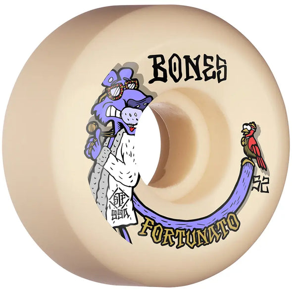 Bones Fortunato Pimpin SPF Skateboard Wheels 52mm V5 Sidecut 99A