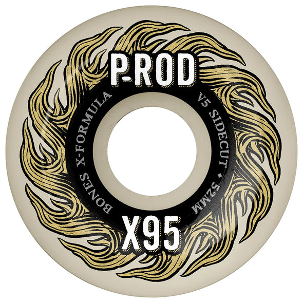 Bones Wheels P-Rod X-Formula Skateboard Wheels V5 Side Cut 95A