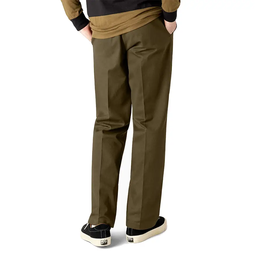 Dickies Skateboarding Regular Fit Twill Pants Dark Olive No Comply Skateshop