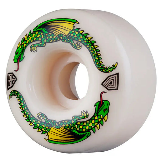 Powell Peralta Dragon Formula 55mm x 35mm 93A ruedas de skate - Blanco