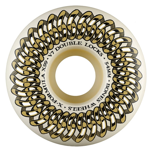 Bones Wheels X-Formula Skateboard Wheels V7 Double Lock 99A 54mm