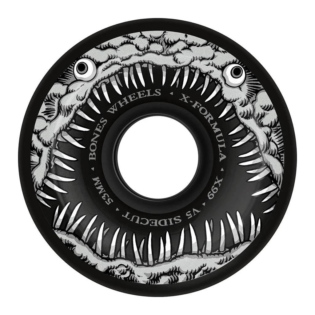 Bones Wheels Dark Waters X-Formula Skateboard Wheels V5 Sidecut 99A