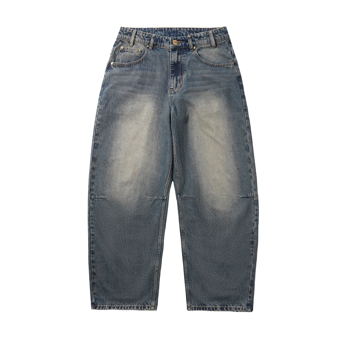 Butter Goods Wide Cut Denim Jeans - Dirty Wash Indigo | No-Comply
