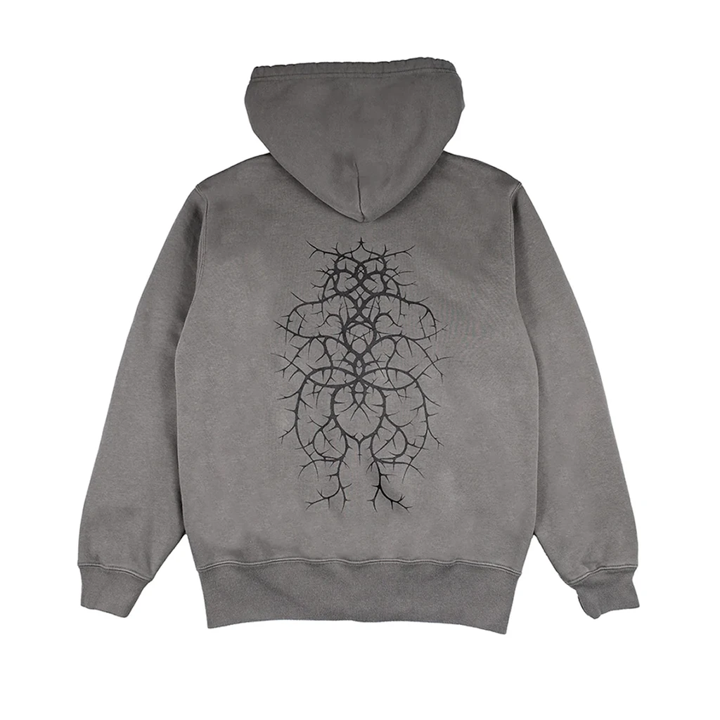 Time Scan Thorns Zip Up Hoodie - Black