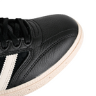 Toe box of Core black cloud white Adidas Skateboarding Dennis Busenitz pro model men's skateboard sneaker on a white background